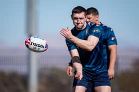 Jake Wardle during Warriors training in Las Vegas