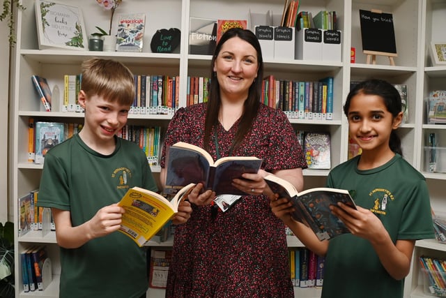 Children said they loved their new library, with Year 6 pupils being trained to become school librarians.