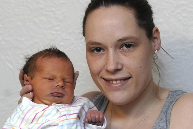 Samantha Foster,of  Birch Avenue, Standish, with baby Chloe Roper, weighing 6lb 14oz