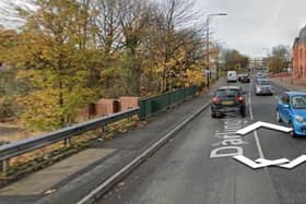 The bridge opposite the courts from which the woman fell