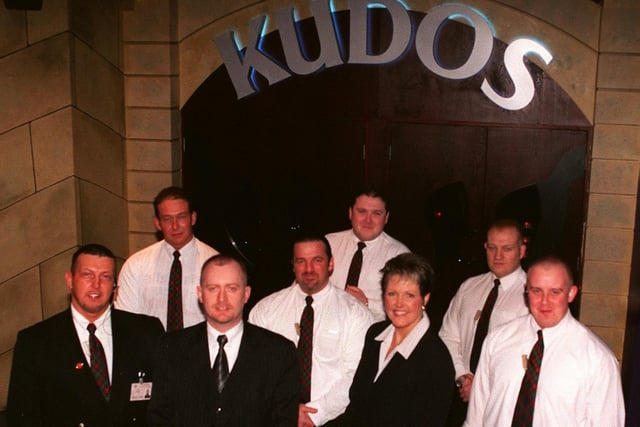 Kudos Nightclub door supervisors in 2000