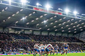 Wigan Warriors take on Leeds Rhinos at Headingley