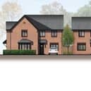 A street scene for the= proposed 146-home development off Hooten Lane in Leigh