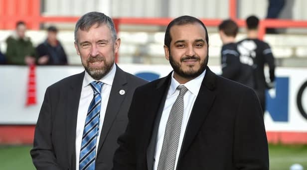 Mal Brannigan, with Talal Al Hammad at Cheltenham