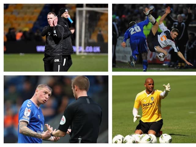 Glenn Whelan has been joined on Ryan Lowe's backroom staff by new arrivals (clockwise from top right) Joe Riley, Tony Warner and Nicky Adams