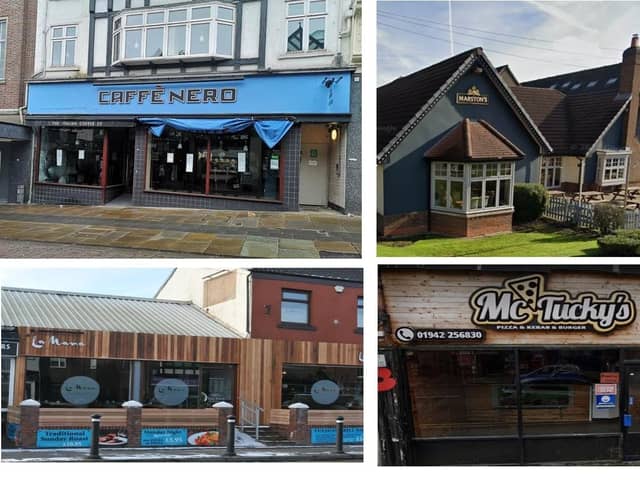 Some of the establishments to receive new hygiene ratings