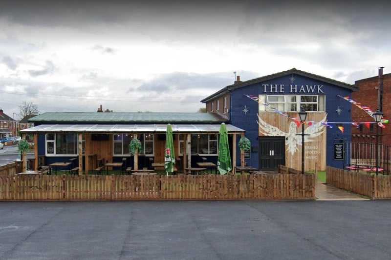 The Hawk on Carr Lane, Hawkley Hall, has a rating of 4.1 out of 5 from 151 Google reviews. One customer said: "Great pub, the beer garden outside is brilliant in summer"