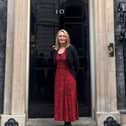 MP Jo Platt outside 10 Downing Street