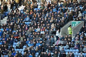 Latics fans watching their team against Bristol Rovers at the weekend