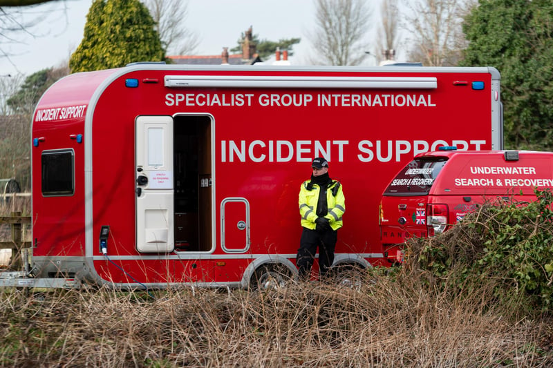 Incident support units from SGI were drafted in as a widened search of the area, including the River Wyre got underway