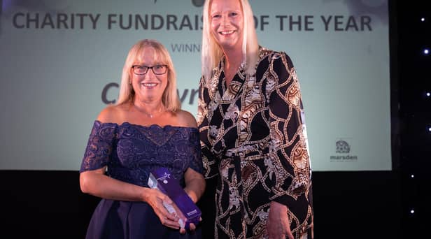 Best of Lancashire 2022 awards. Charity Fundraiser of the Year Winner Carolyn Cross (left).
