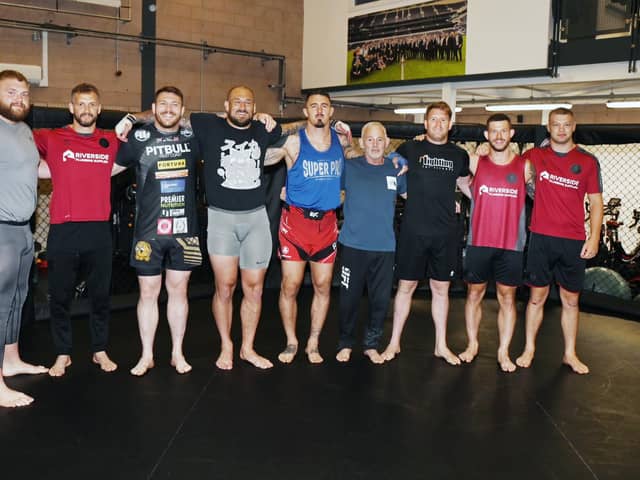 Wigan Warriors players had a training session with UFC heavyweight Tom Aspinall and other members of Fighting for Fitness.