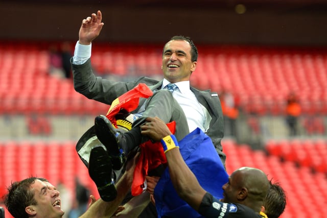 Roberto Martinez took over at Everton following Wigan's FA Cup win and relegation from the Premier League. 

After leaving Goodison in 2016, he became the manager of the Belgium national team. 

He left his role with the Red Devils following their group stage exit at the Qatar World Cup.