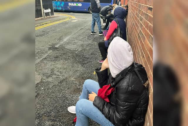 People had been queuing outside Avenue Dental Centre in Leigh since 4am