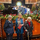 Mary, Sheila and Susan pose for a photo at Songs of Praise