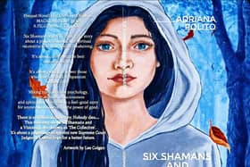 Front cover of 'Six Shamans And A Visionary' - Artwork by Lee Colgan