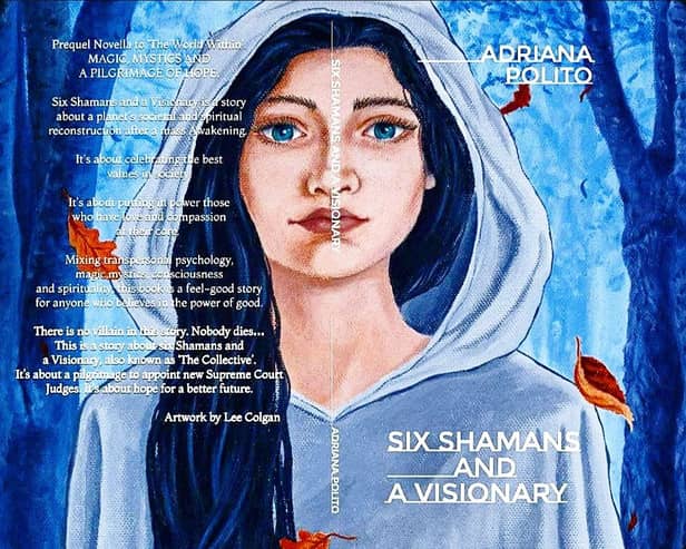 Front cover of 'Six Shamans And A Visionary' - Artwork by Lee Colgan