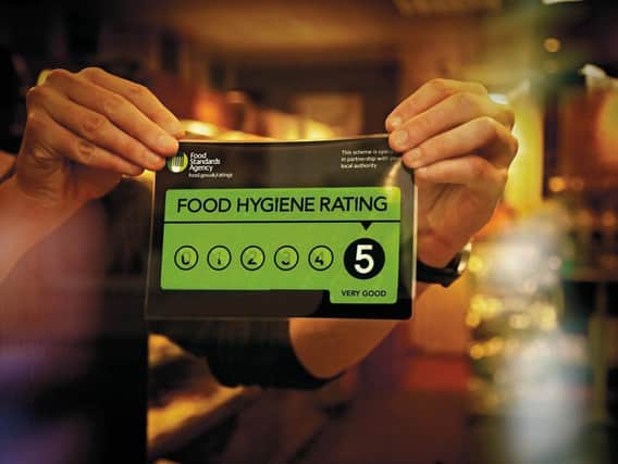 Food Standards Agency, Food Hygiene Rating sticker. 