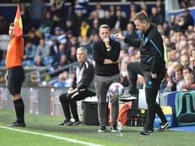 Leam Richardson looks thoughtful in the technical area