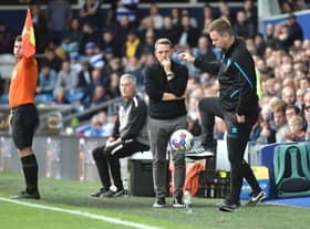 Leam Richardson looks thoughtful in the technical area