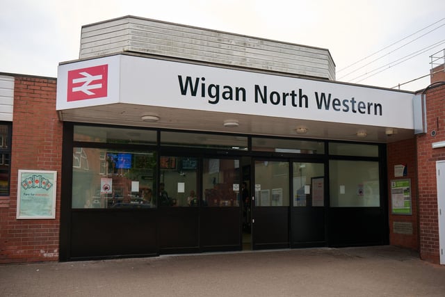 The doors to the main entrance of Wigan North Western station have been widened as part of the works. Picture: Avanti West Coast