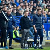 Leam Richardson with Ian Evatt at the corresponding fixture in October