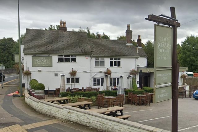 The Boars Head on Wigan Road, Standish, has a perfect hygiene rating