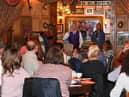 Speeches were given during the meeting at Little Fifteen