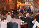 Speeches were given during the meeting at Little Fifteen