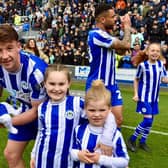 The Latics players and their friends and families had a lap of appreciation following the season-ending clash against Bristol Rovers
