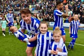 The Latics players and their friends and families had a lap of appreciation following the season-ending clash against Bristol Rovers