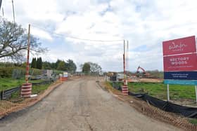 A construction site off Rectory Lane in Standish
