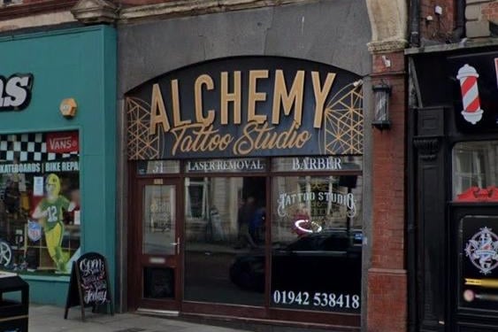 Alchemy Tattoo Studio on Wallgate has a rating of 4.8 out of 5 from 120 Google reviews