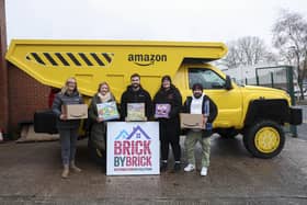 Hundreds of Amazon’s Top Ten Toys for Christmas were delivered to The Brick in Wigan via a giant toy truck