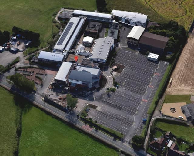 An aerial view of Winstanley College