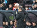 Shaun Maloney with assistant Graham Barrow at Burnley on Saturday