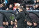 Shaun Maloney with assistant Graham Barrow at Burnley on Saturday
