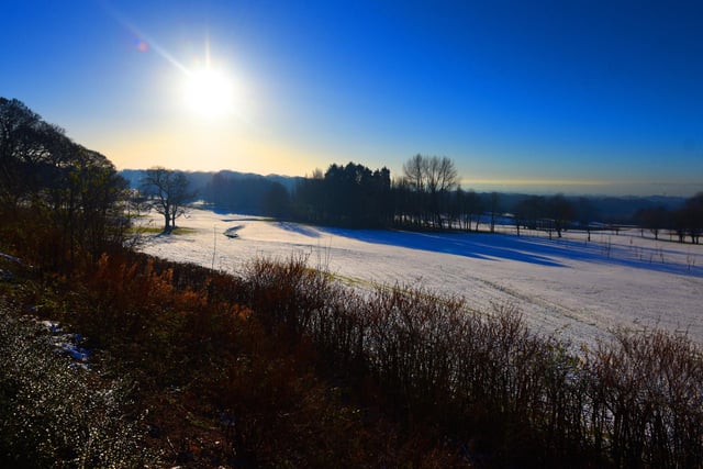 Winter scenes at Haigh Woodland Park, Wigan.