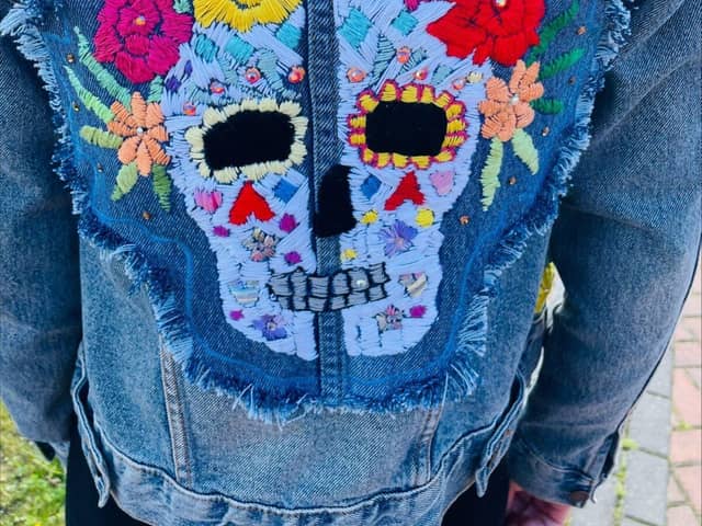 Denim jacket refashioned by My Life members as part of Re-Made service