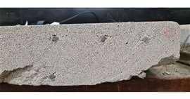 Crumbling concrete