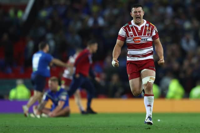 Ben Flower during his trophy-laden Wigan career