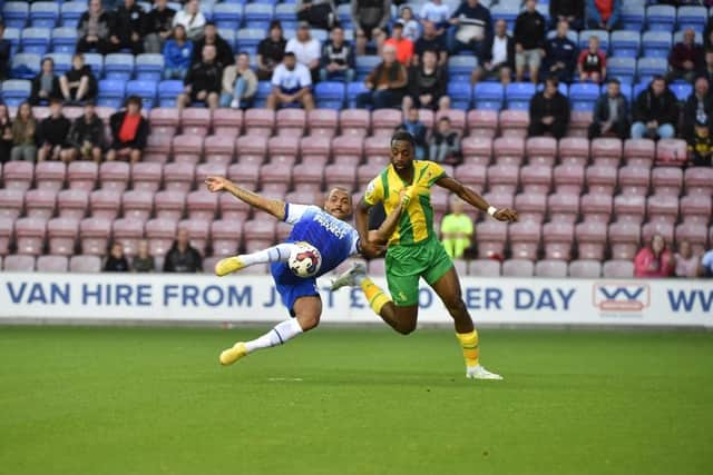 Josh Magennis opens the scoring against West Brom