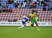 Josh Magennis opens the scoring against West Brom