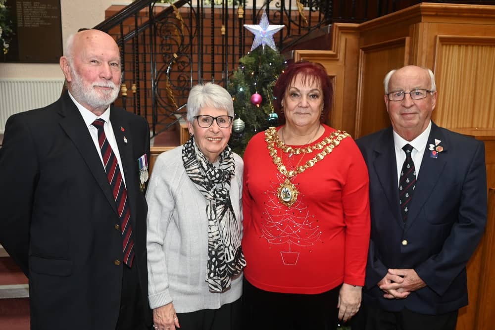 The Mayor of Wigan Coun Debbie Parkinson welcome guests at the annual Veteran's Recognition Christmas Party.