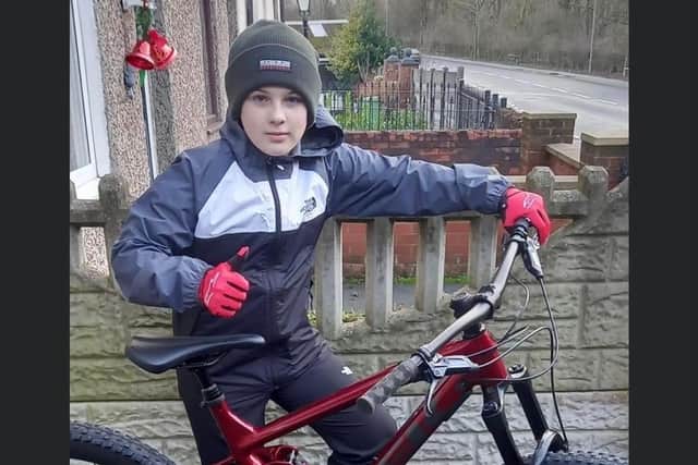 Bailey Mitchell, has had his MX bike and racing equipment stolen.