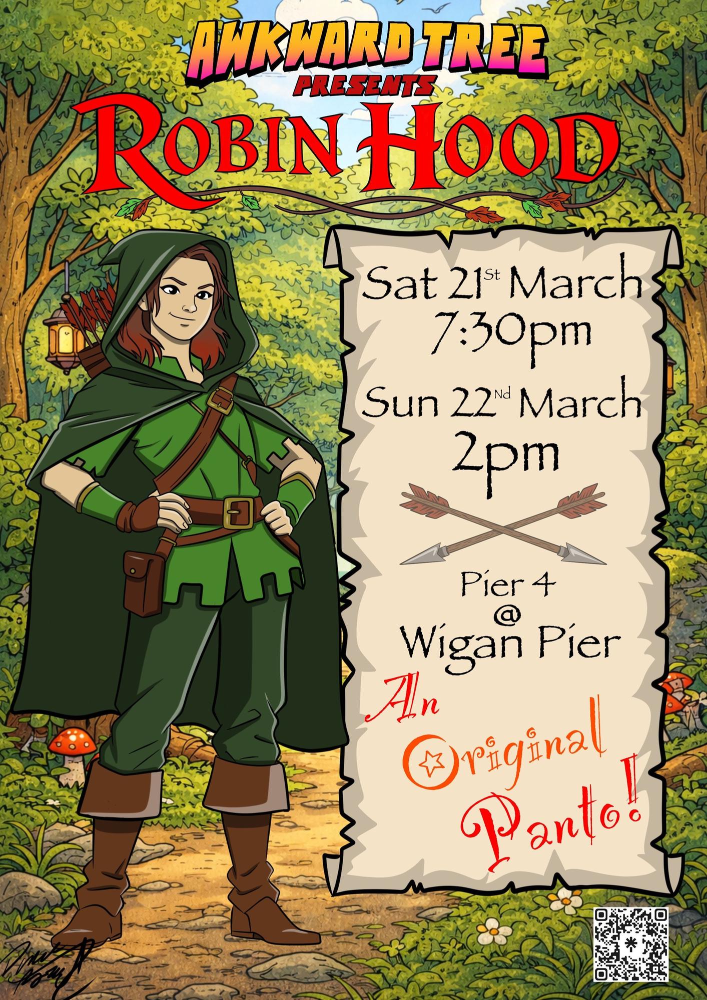 Robin Hood: the curtain goes up on a family pantomime at Wigan Pier