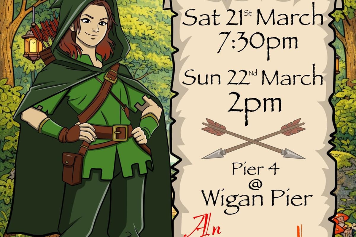 Robin Pier Robin Hood: the curtain goes up on a family pantomime at Wigan Pier