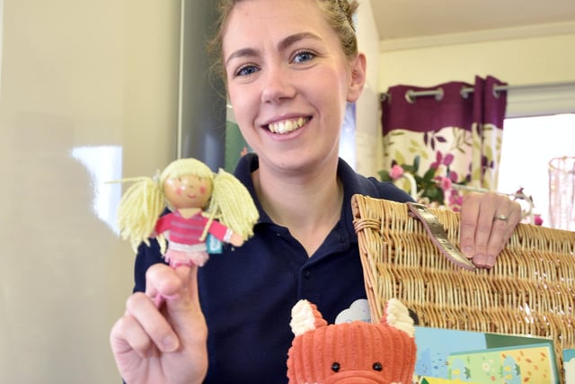Rebecca Barlow of  Reading Fairy and Friends at the Bispham Methodist Church Artisan Market, Orrell.