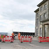 Renovation work started at Haigh Hall in late April