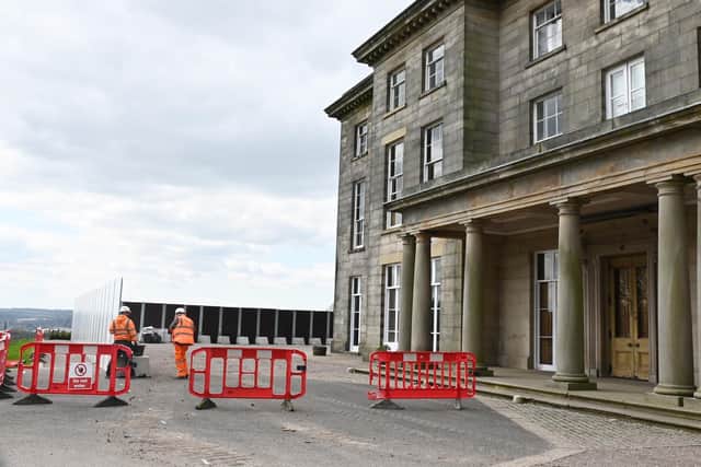 Renovation work started at Haigh Hall in late April